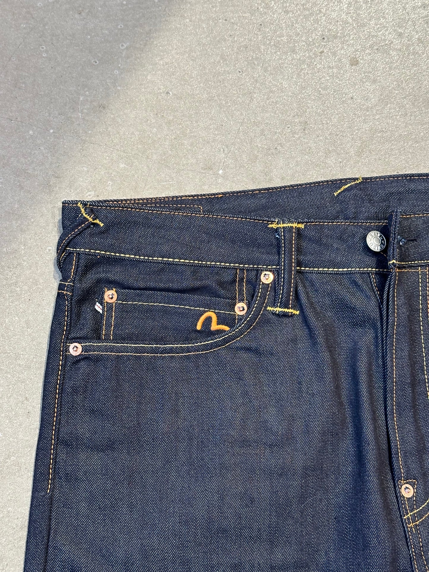 Palace x Evisu Dice Denim Jeans Raw 30/34