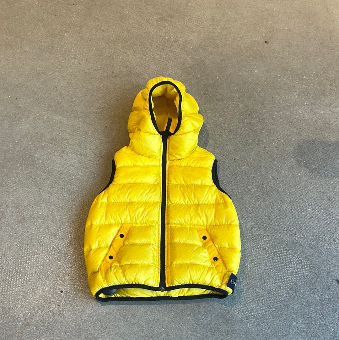 Stone Island Bodywarmer Size 6 Yellow Puffer