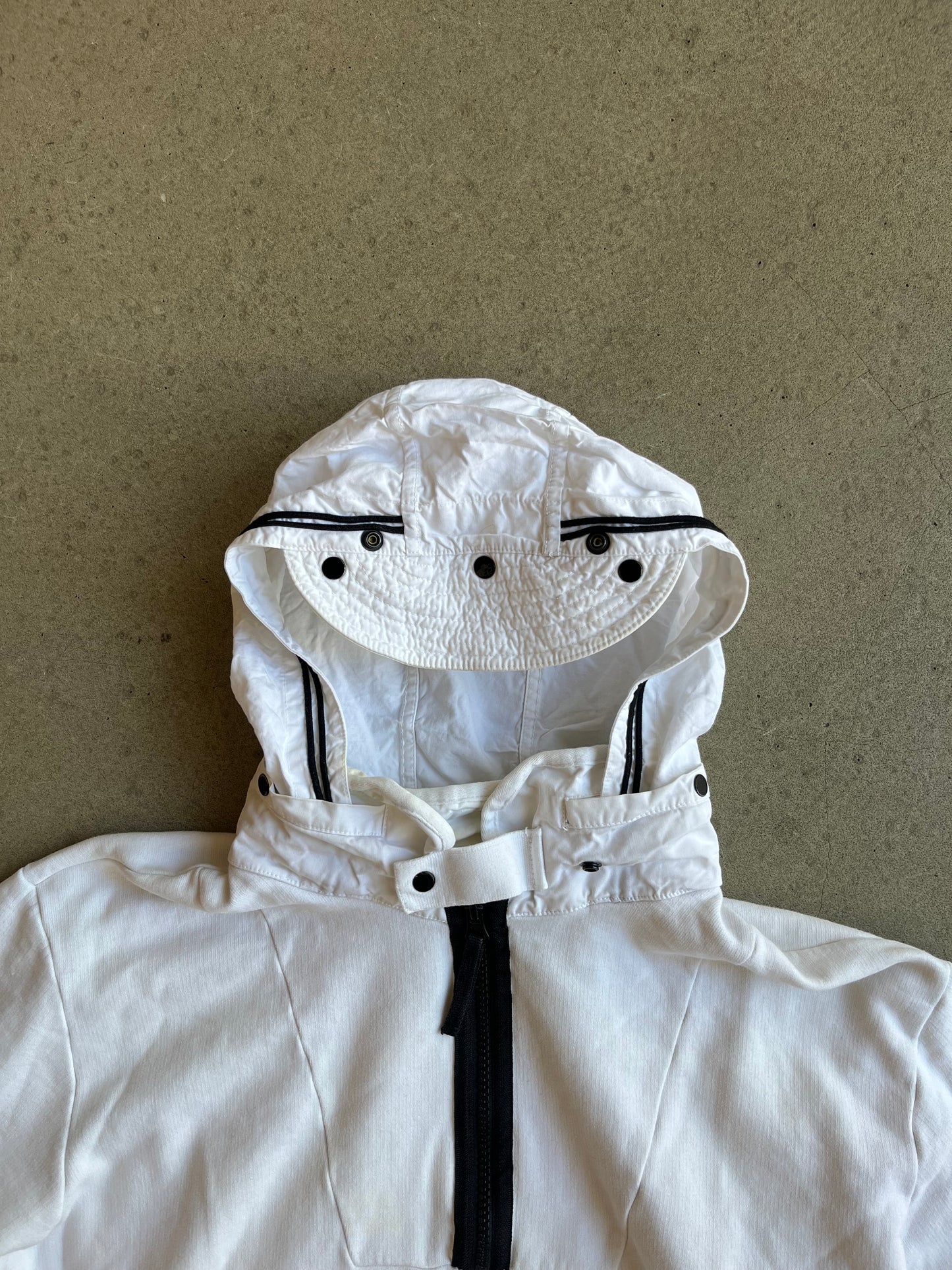 Stone Island Half Zip Hoodie White