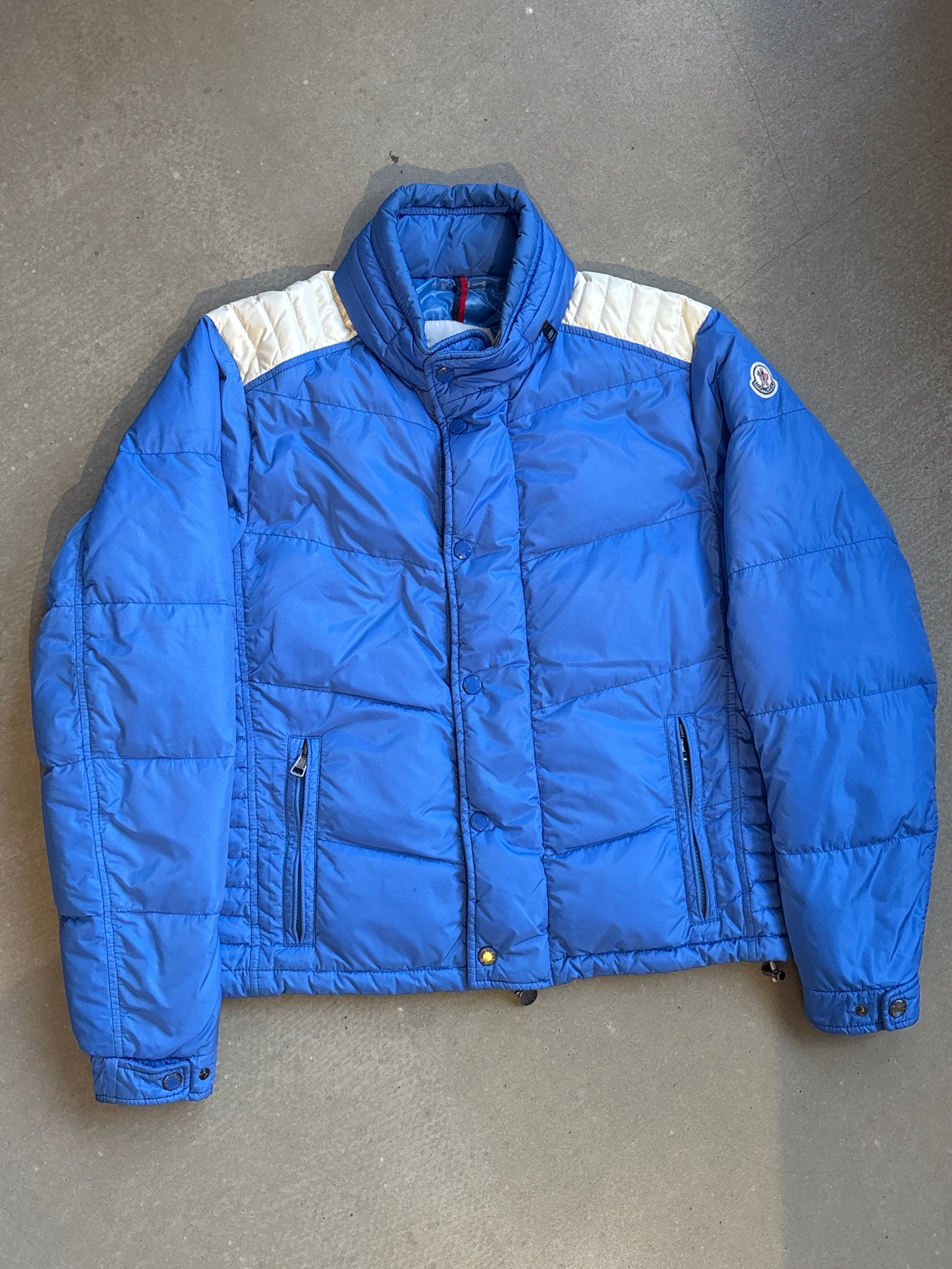 Moncler Austin Qilted Down Puffer Jacket Blue M