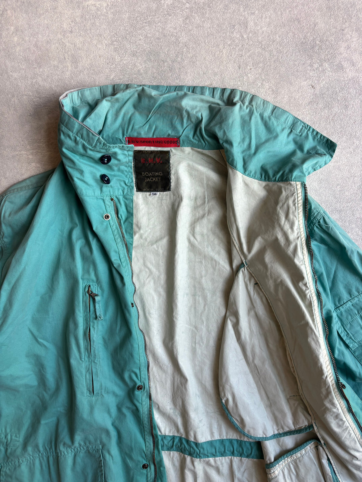 Boneville Aqua Green Boating Jacket XL