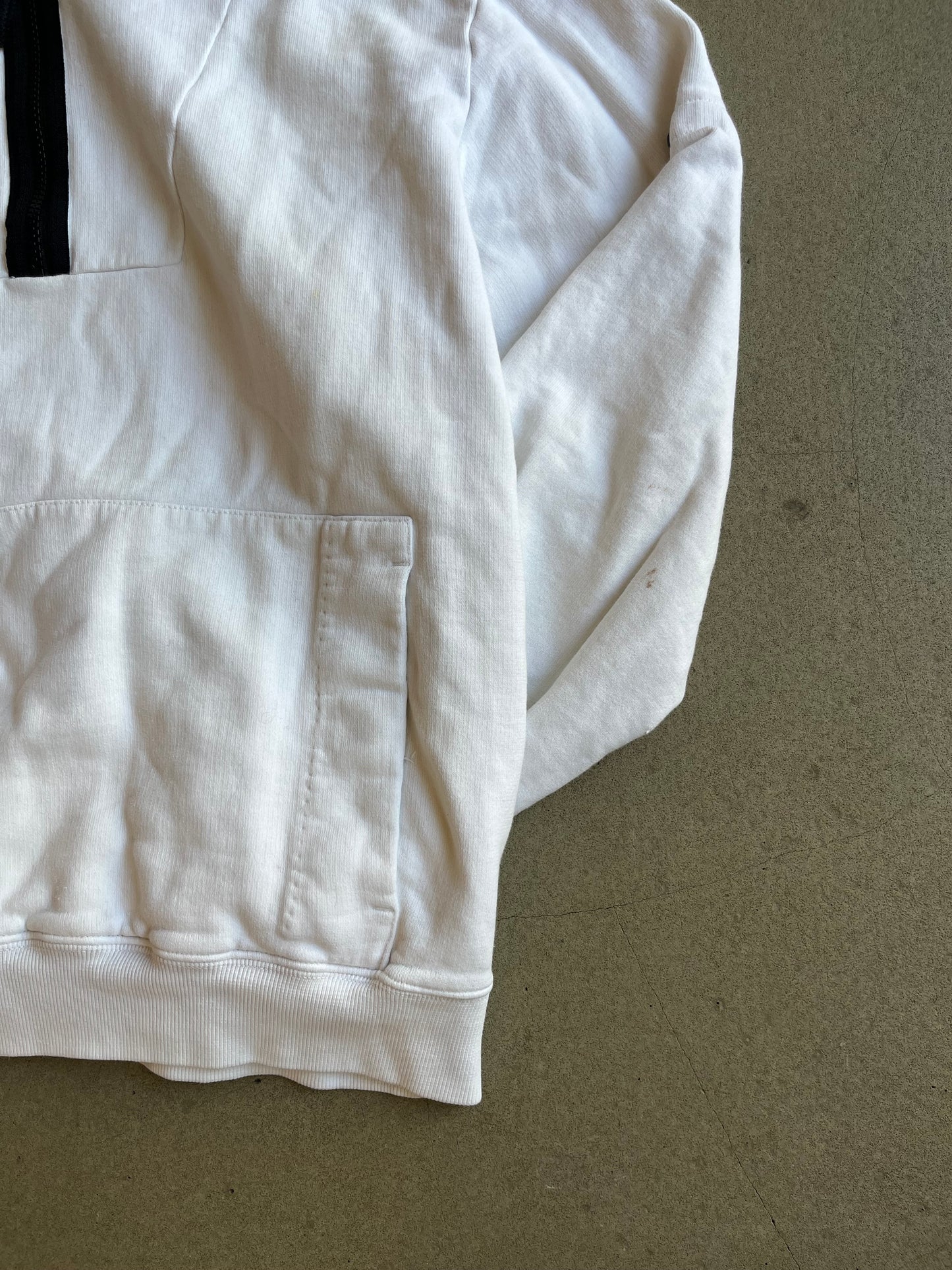 Stone Island Half Zip Hoodie White
