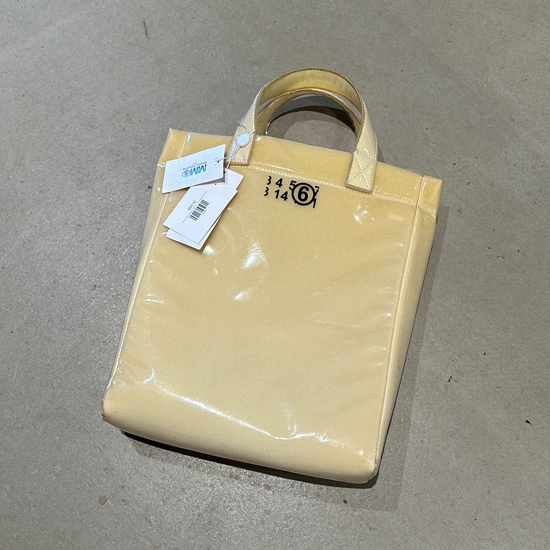 MM6 Maison Margiela Logo Print Transparent tote bag