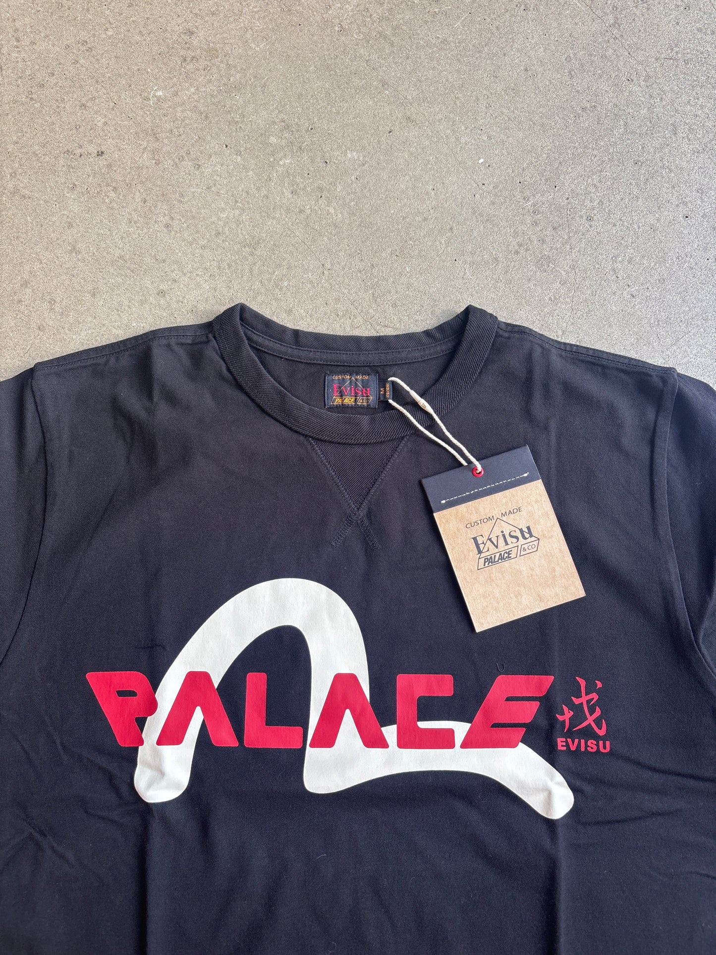 Palace x Evisu Logo T-Shirt Black
