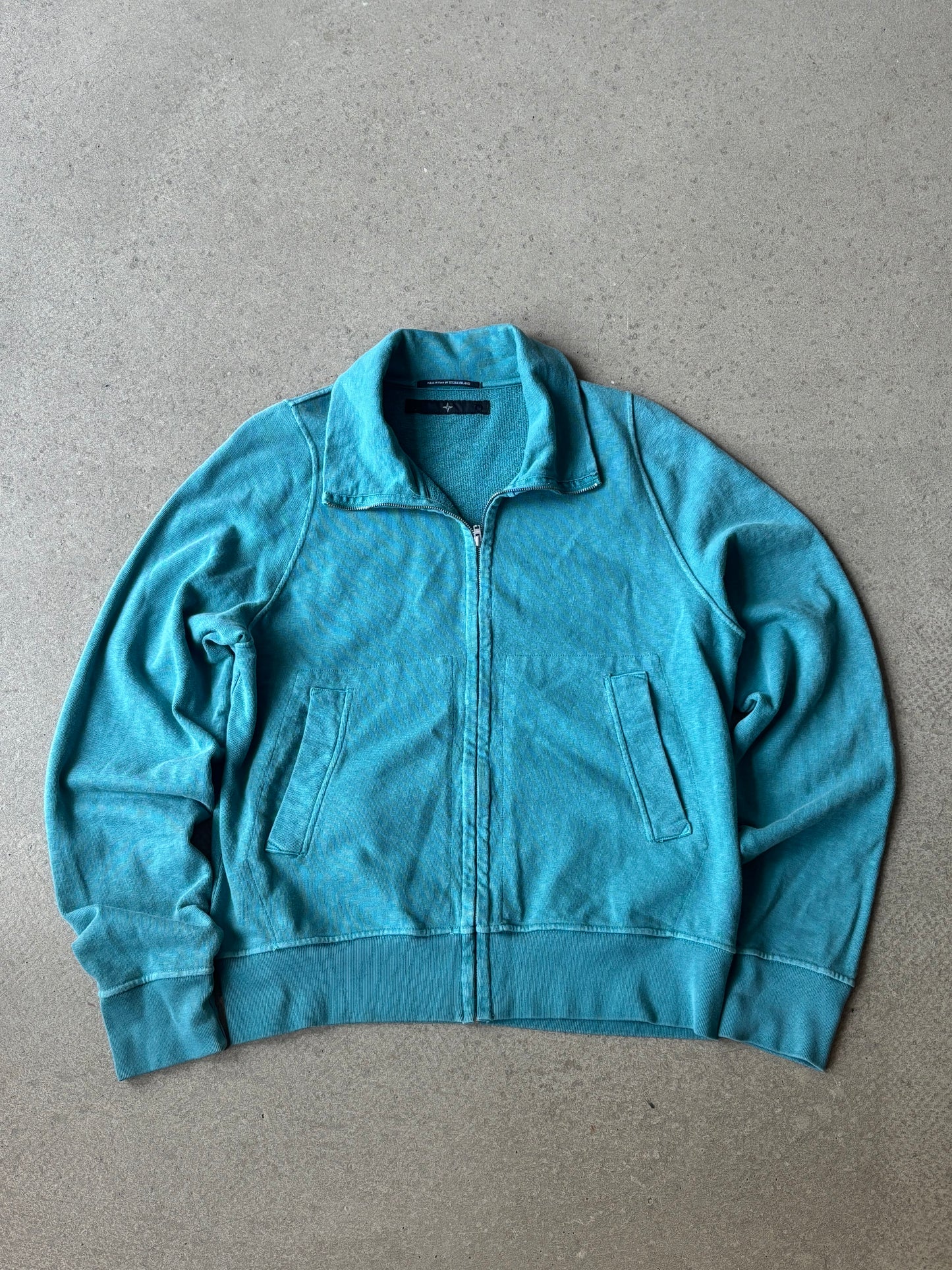 Stone Island Denims Full Zip Sweater Teal L