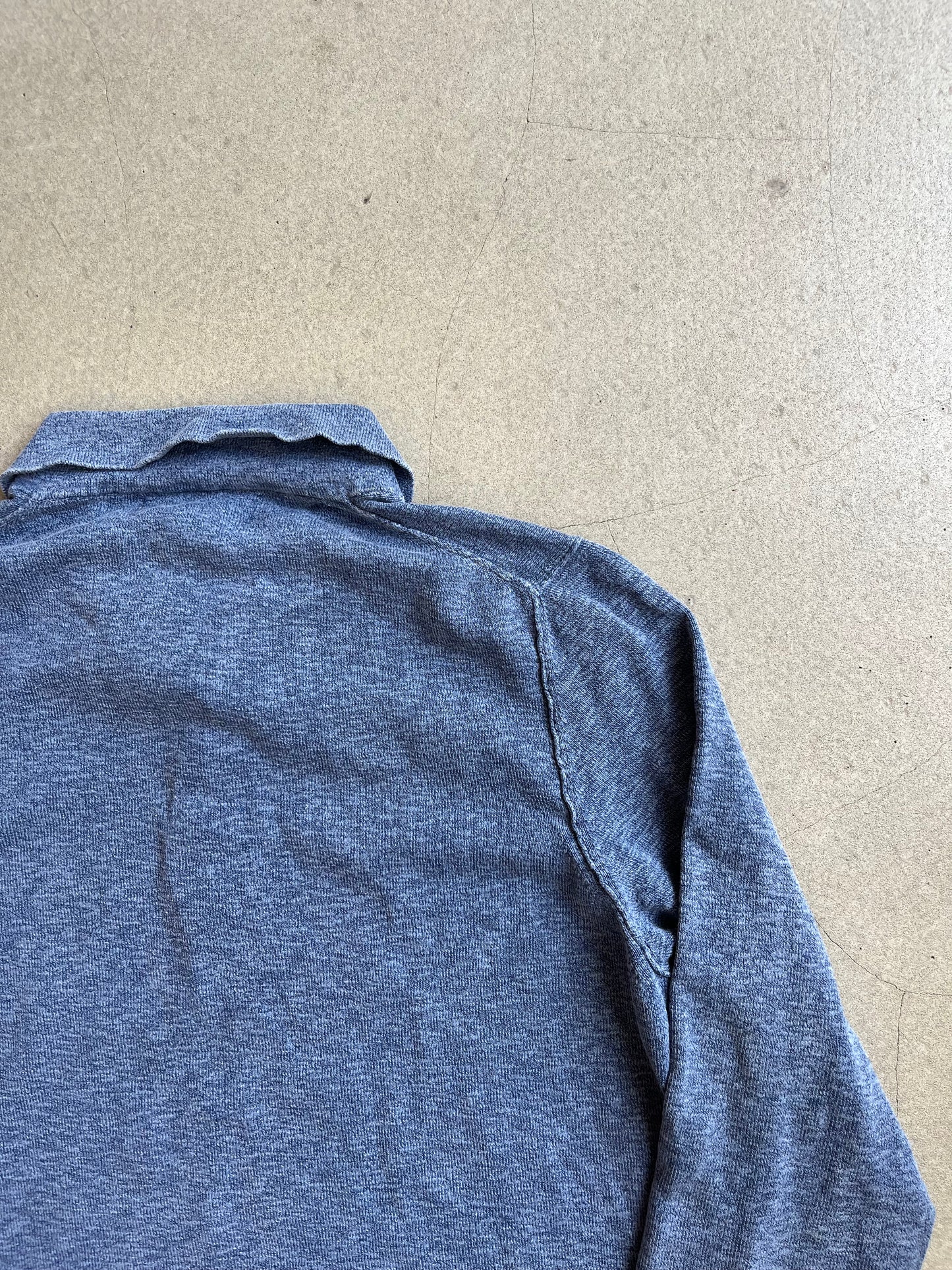 Stone Island Polo Longsleeve Blue Large