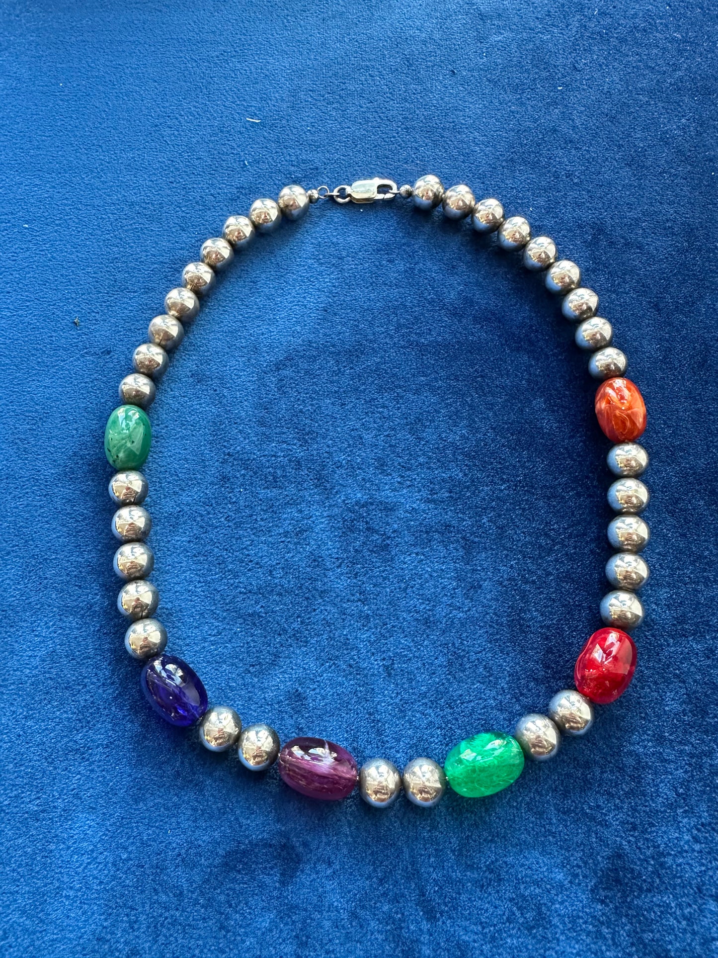 Silver Bead Necklace