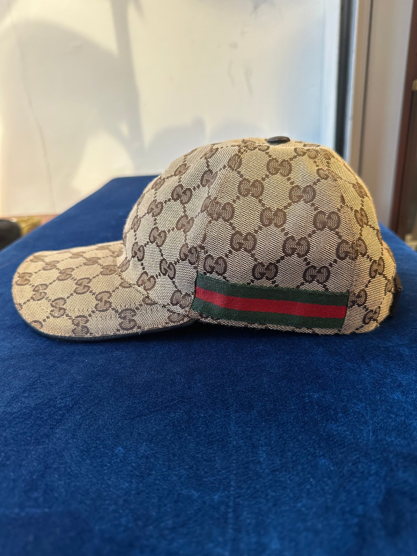 Gucci GG Canvas Web Baseball Hat Brown