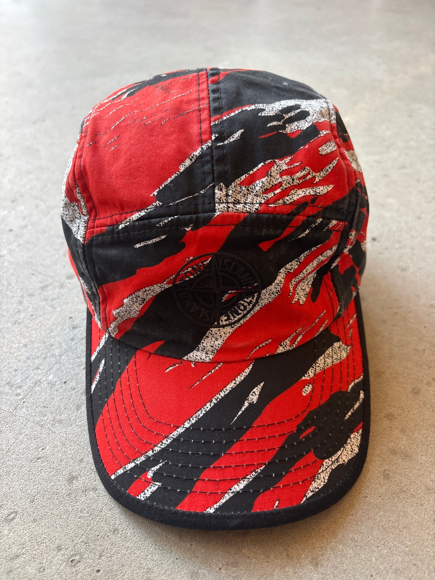 stone island 5 panel red camo