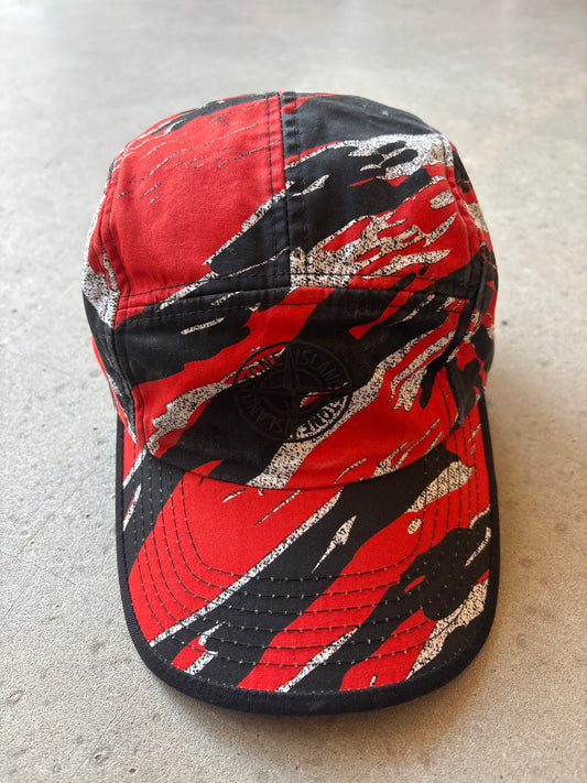stone island 5 panel red camo