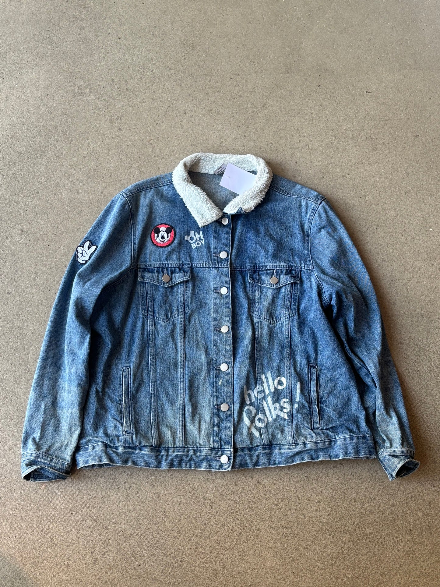 Disney Denim Jacket Mickey Mouse XL