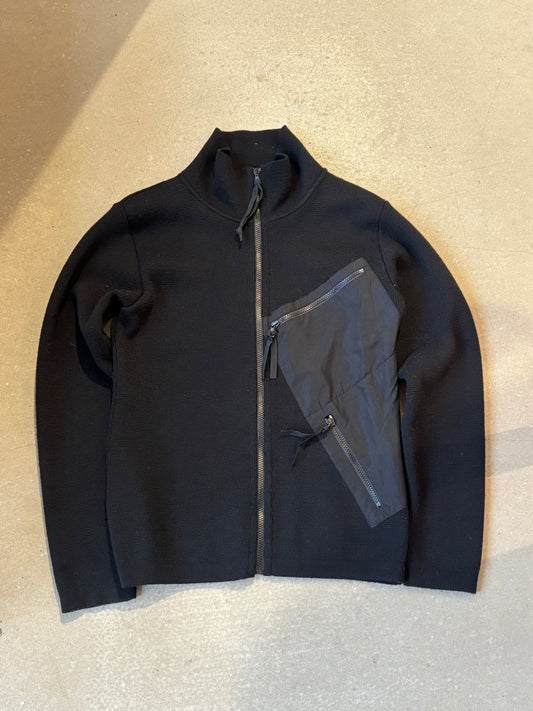 C.P. Company Knitted Zip Up Black L