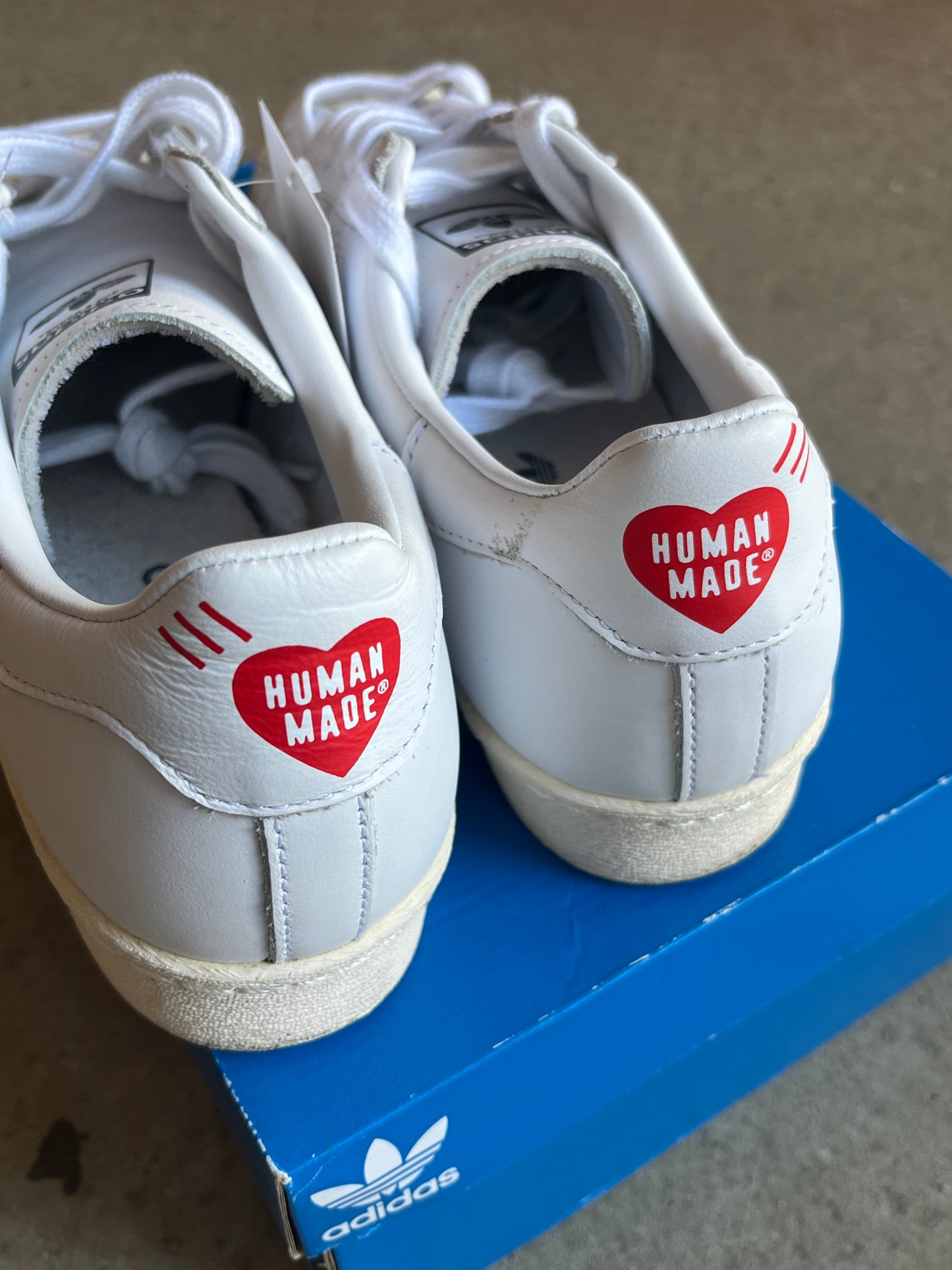 Adidas X Human Made Superstars White 42