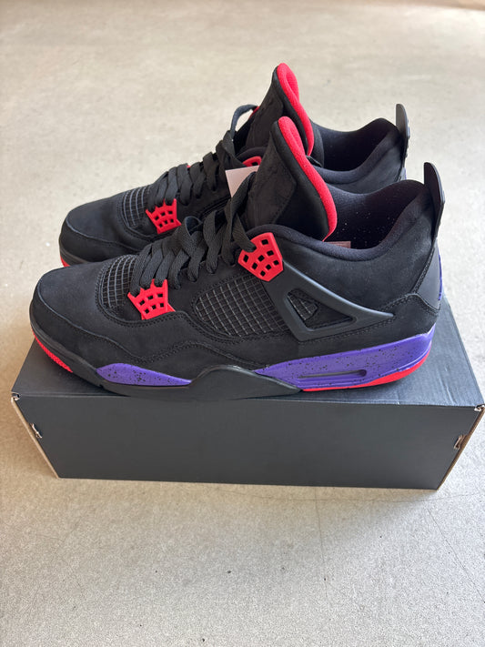 Jordan 4 Retro Raptors Black 45