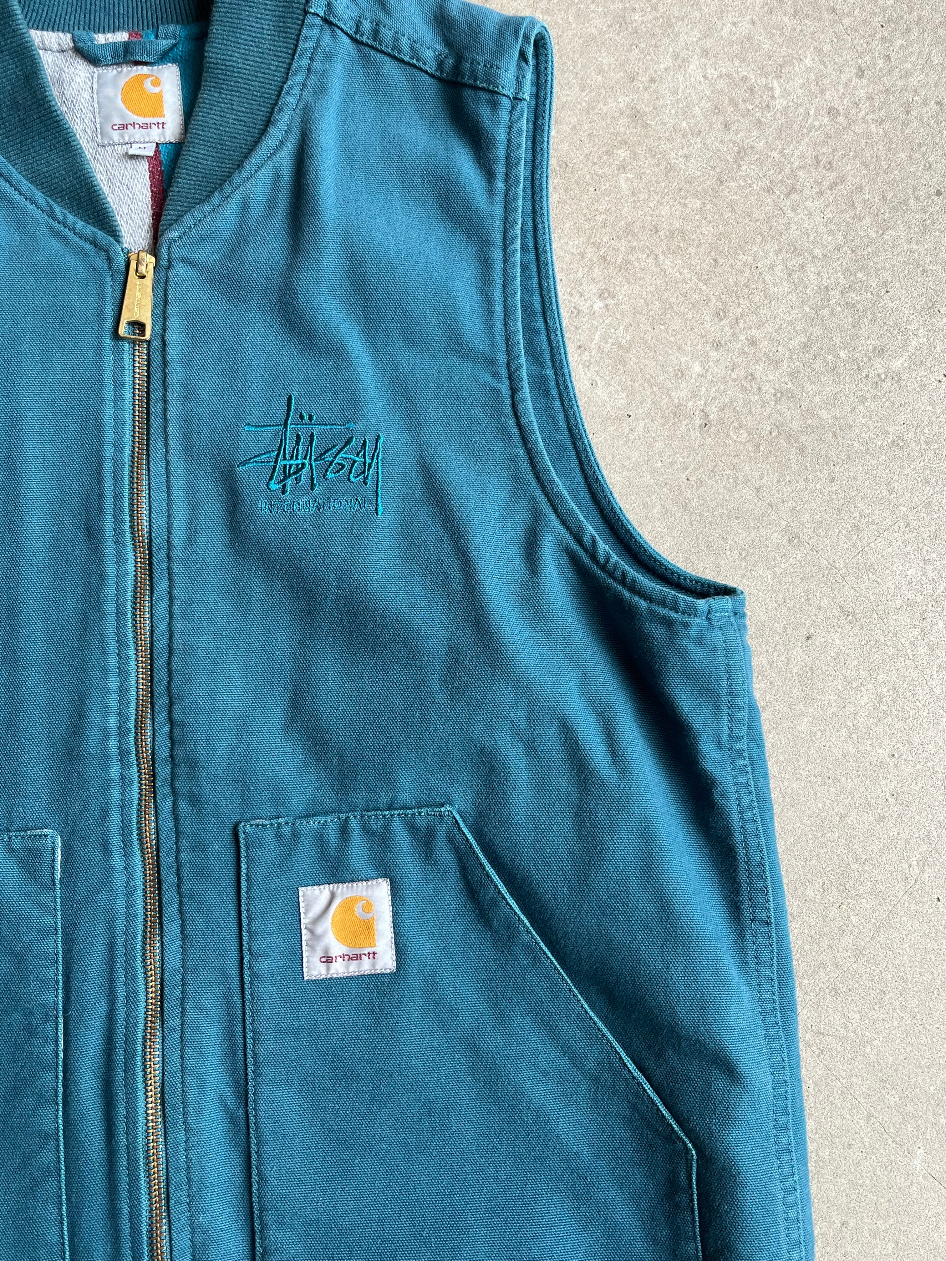 トップス STUSSY x CARHARTT WIP Vest Carhartt Wip X Stussy Vest Medium – Mokum Vintage