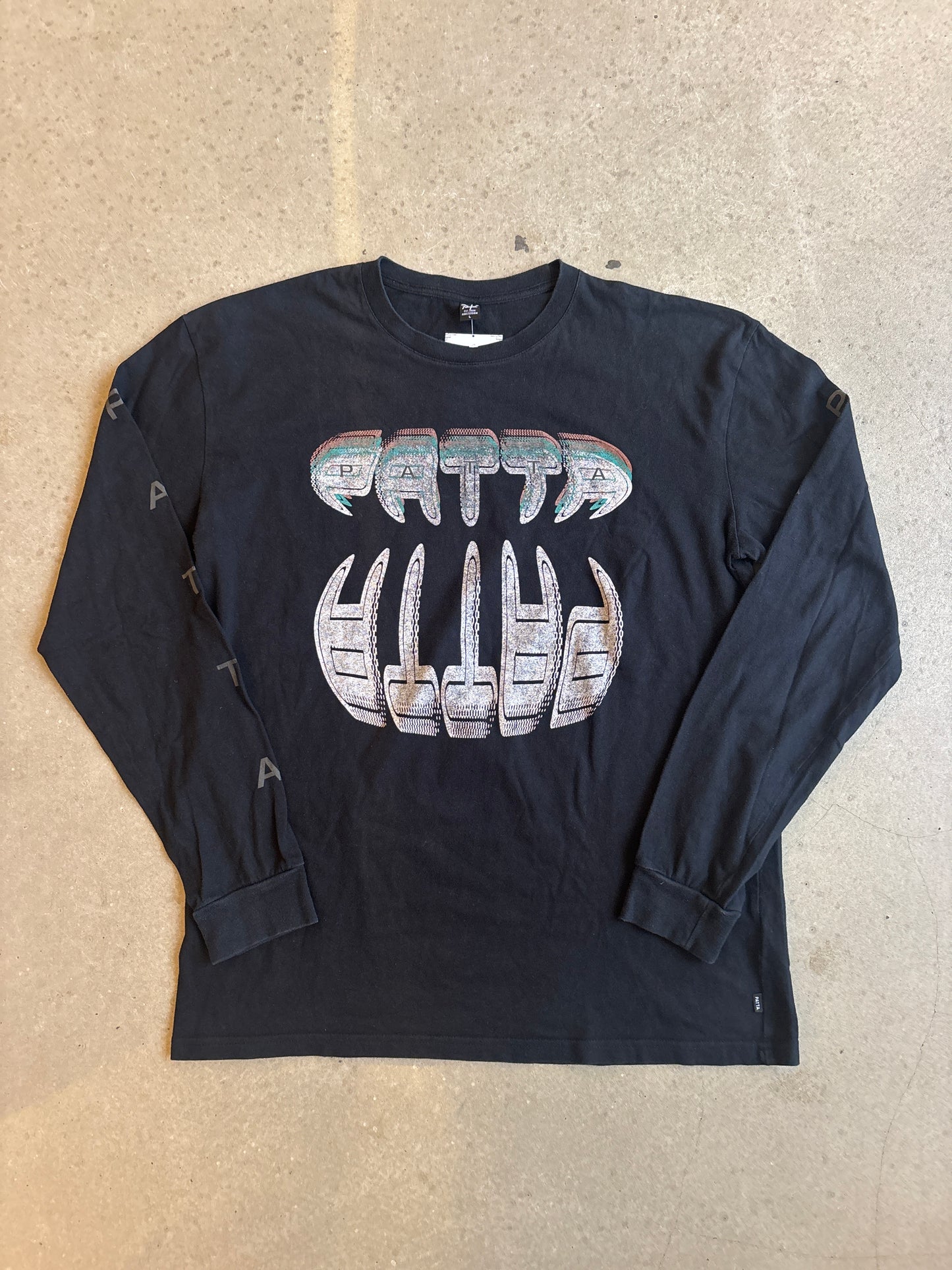 Patta Big Teeth Longsleeve Tee Black L