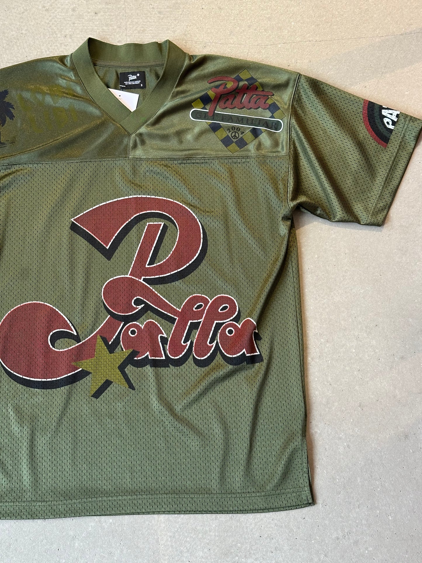 Patta Lobi Lobi Mesh Tee Green Small