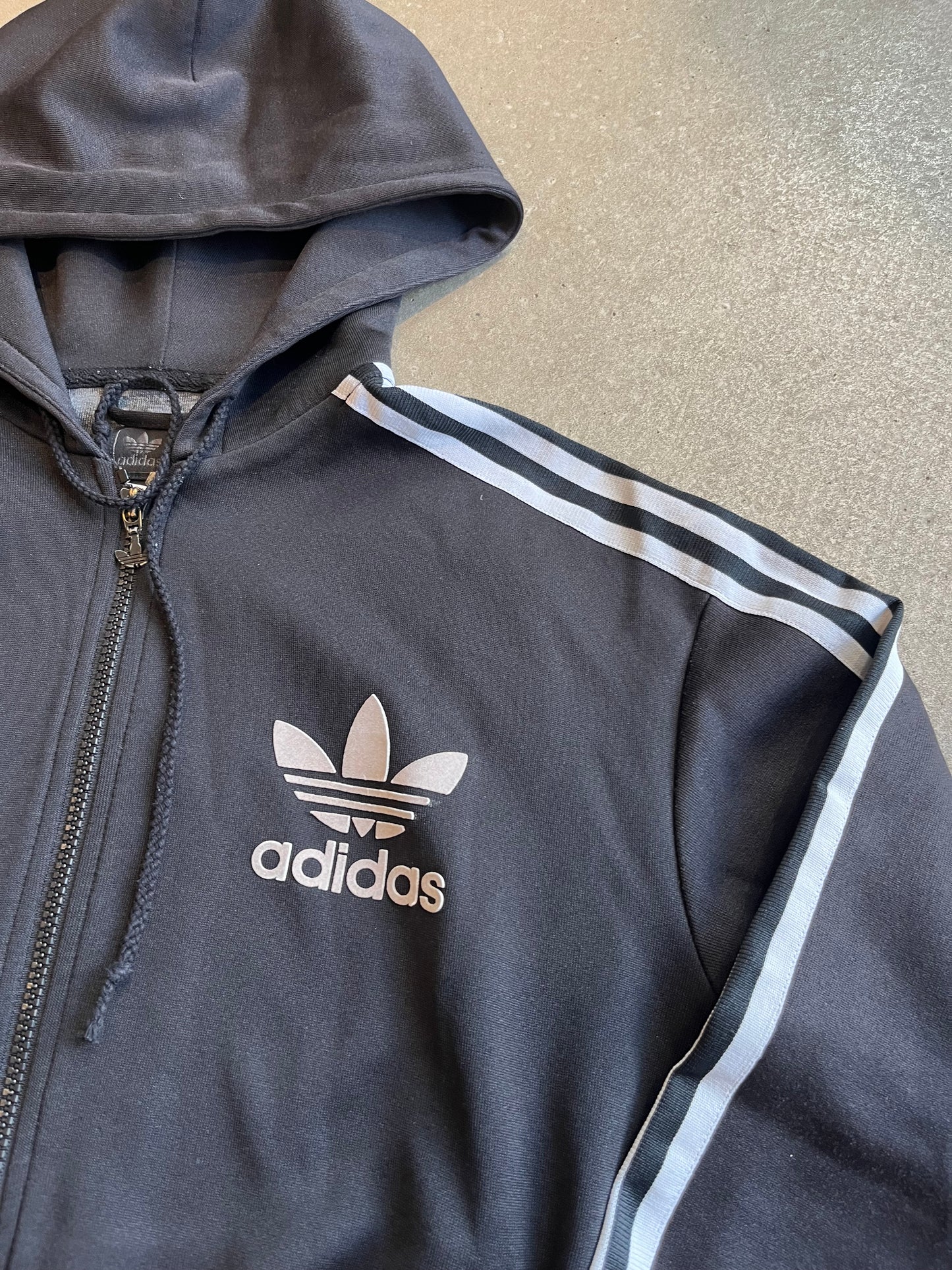 Adidas Originals Hooded Track Jacket Black Medium