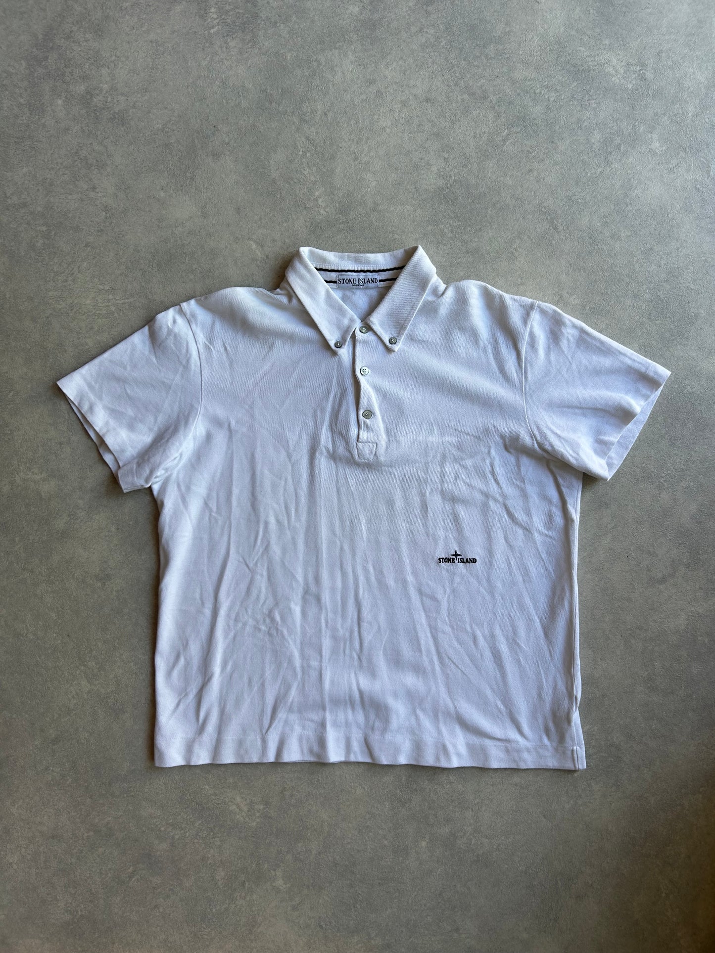 Stone Island White Polo XXL