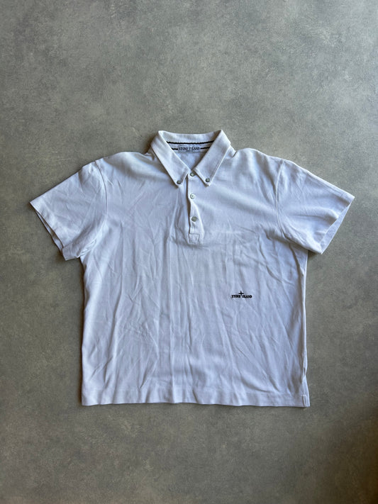 Stone Island White Polo XXL