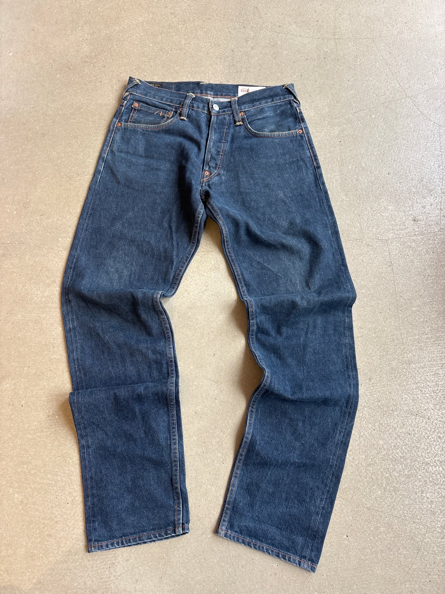 Evisu No 3 Tiger Camo Pocket Jeans 29/34