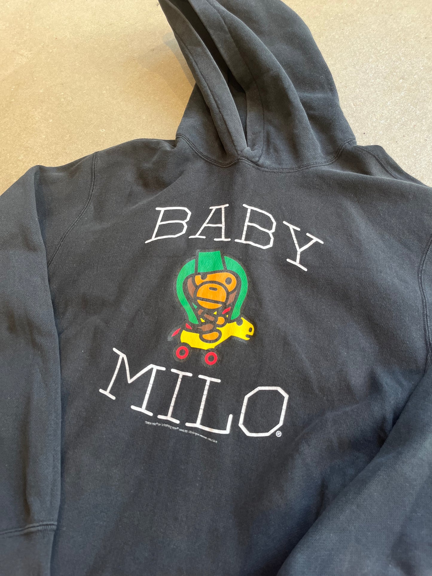 Vintage Bape Baby Milo Hoodie Black M