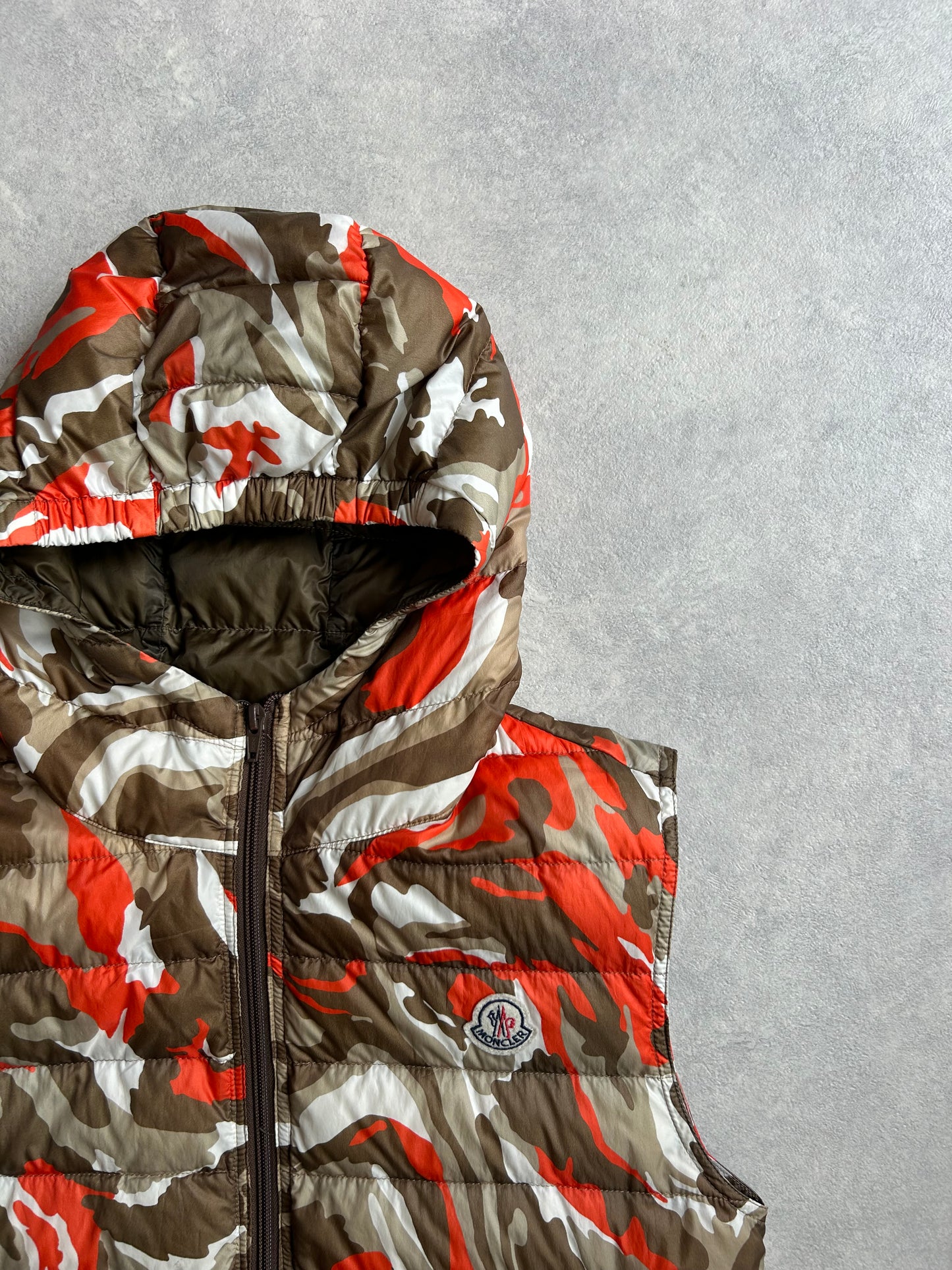 Moncler Patrick Down Vest Camo Large