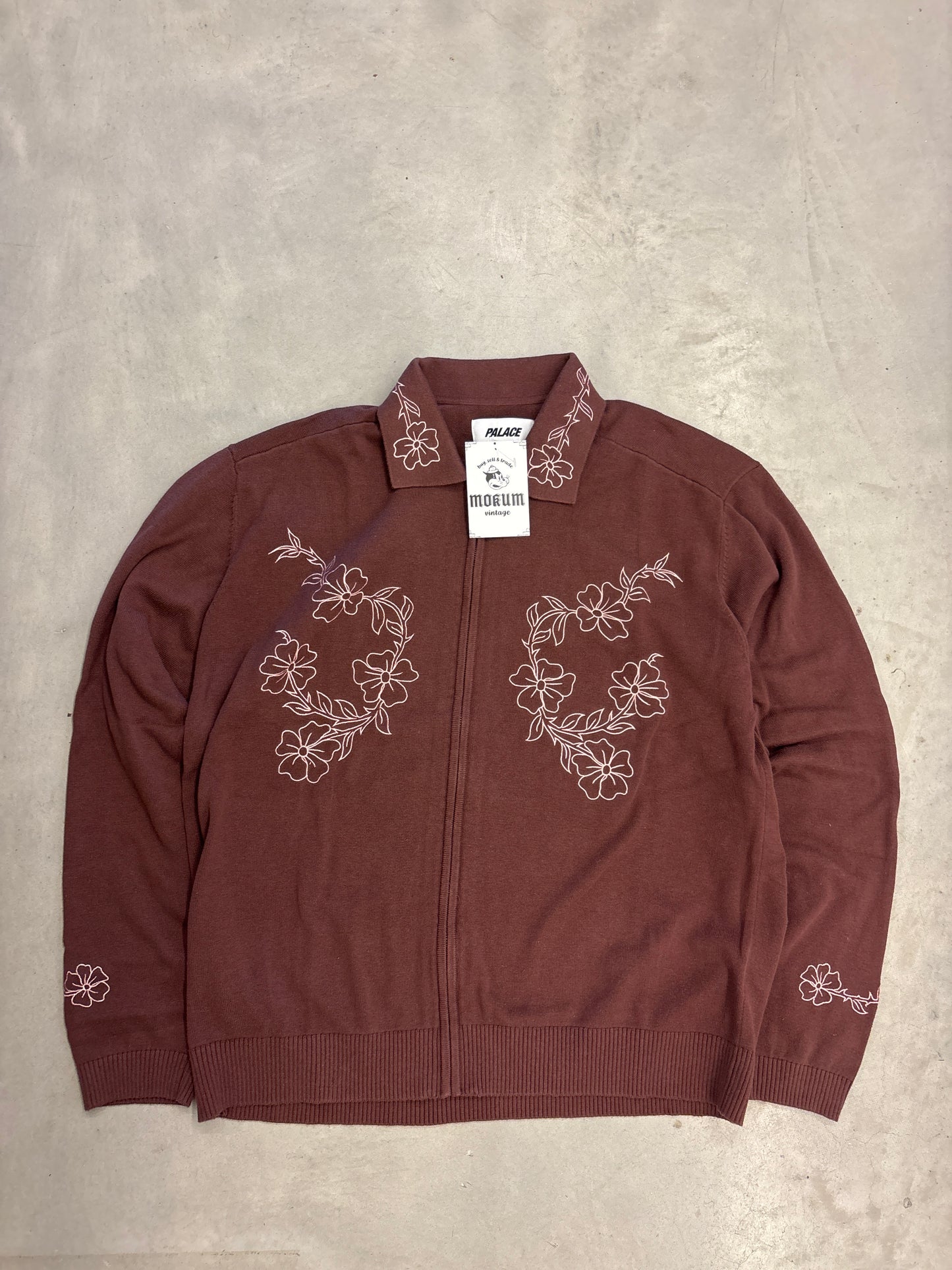 Palace Flexus Zip Longsleeve Nice Brown S