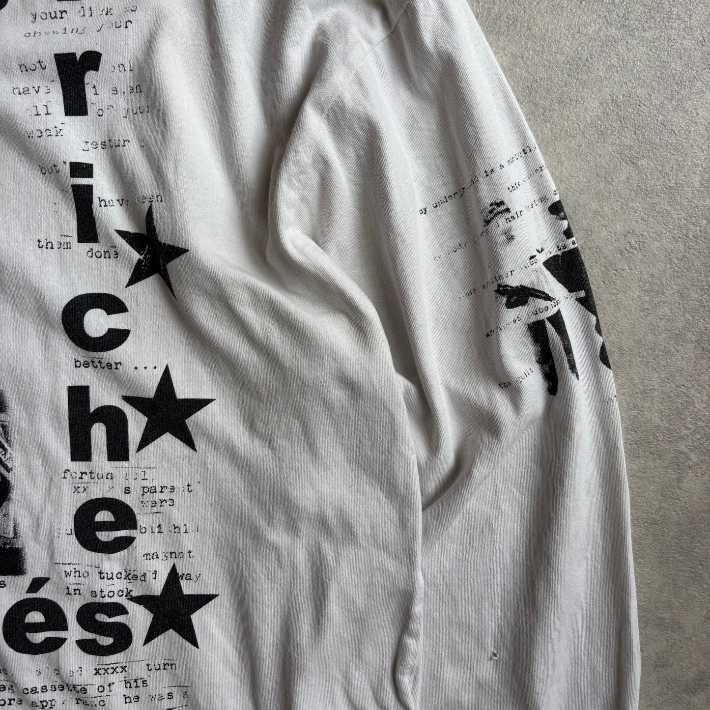 Enfants Riches Déprimés E.R.D Mens Large white ss 24 Graphic longsleeve