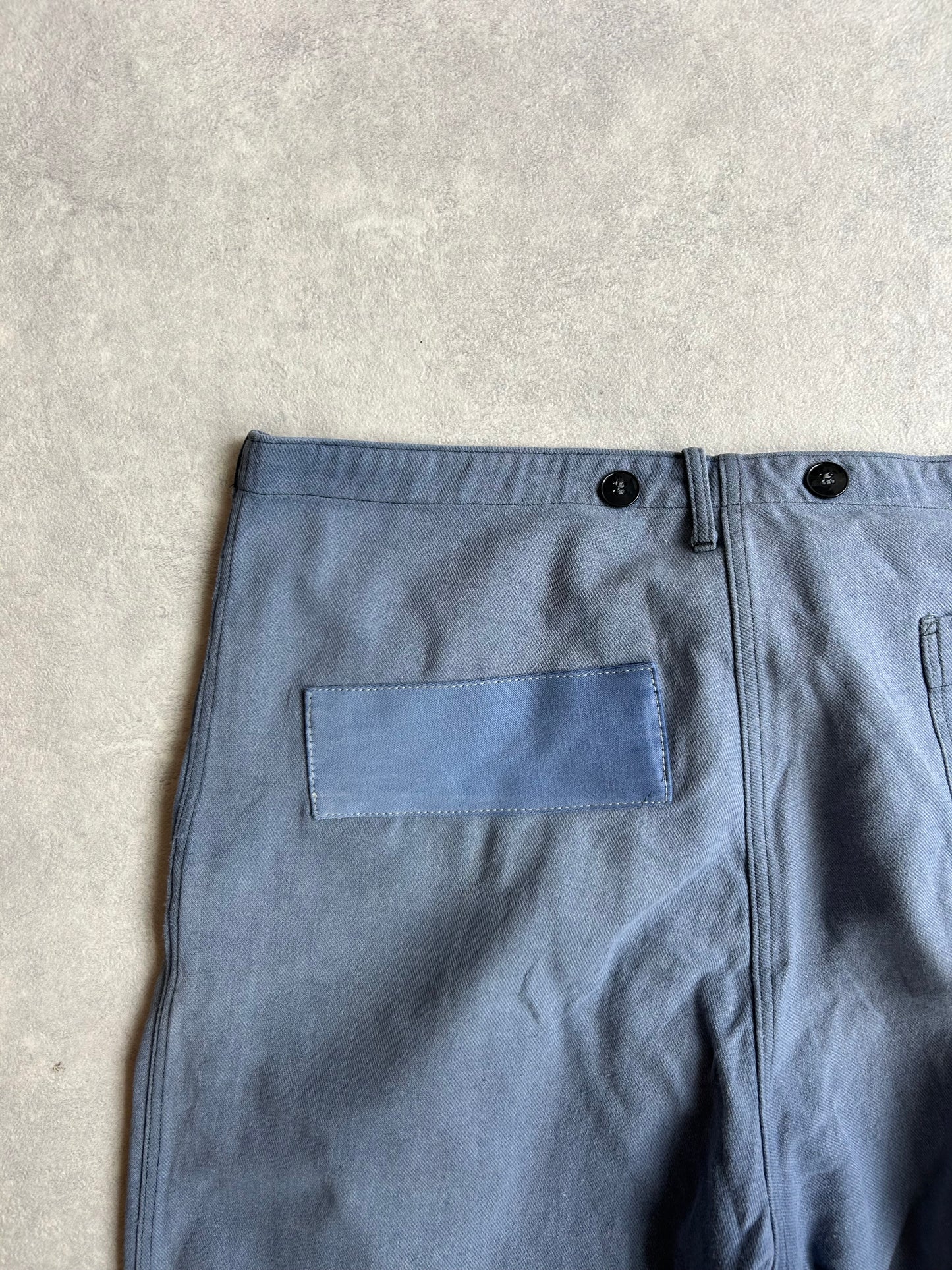 Kapital Patchwork Cotton Chino Blue 52