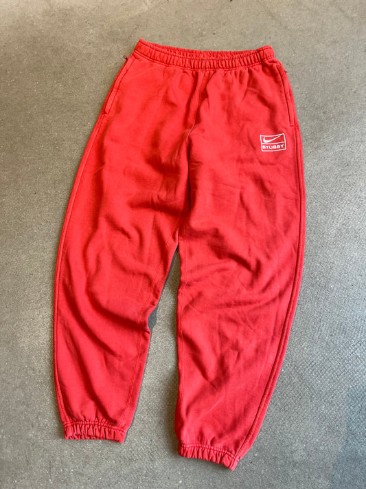 Stussy x Nike Pants Red S