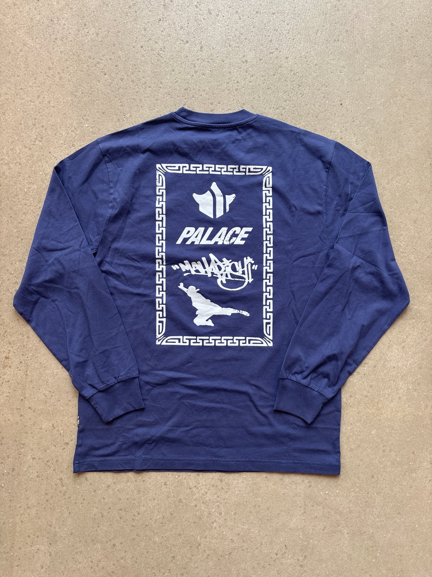 Palace X Maharishi Shaolin Longsleeve Blue Medium