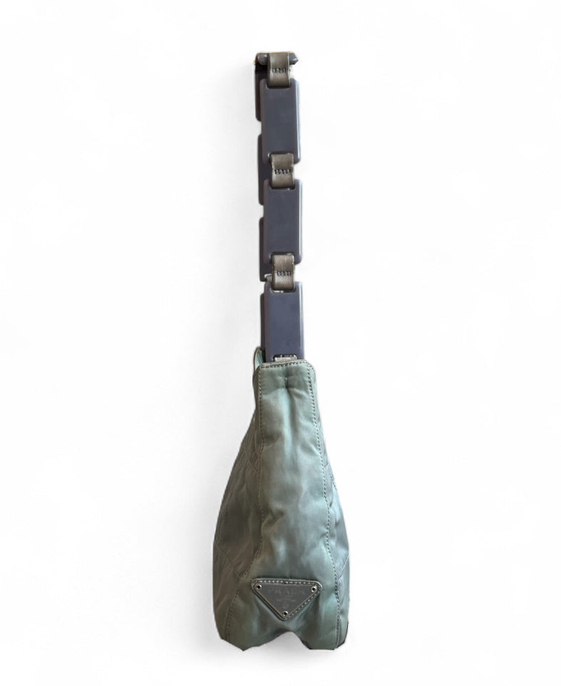 Prada Nylon Chained Handbag Grey