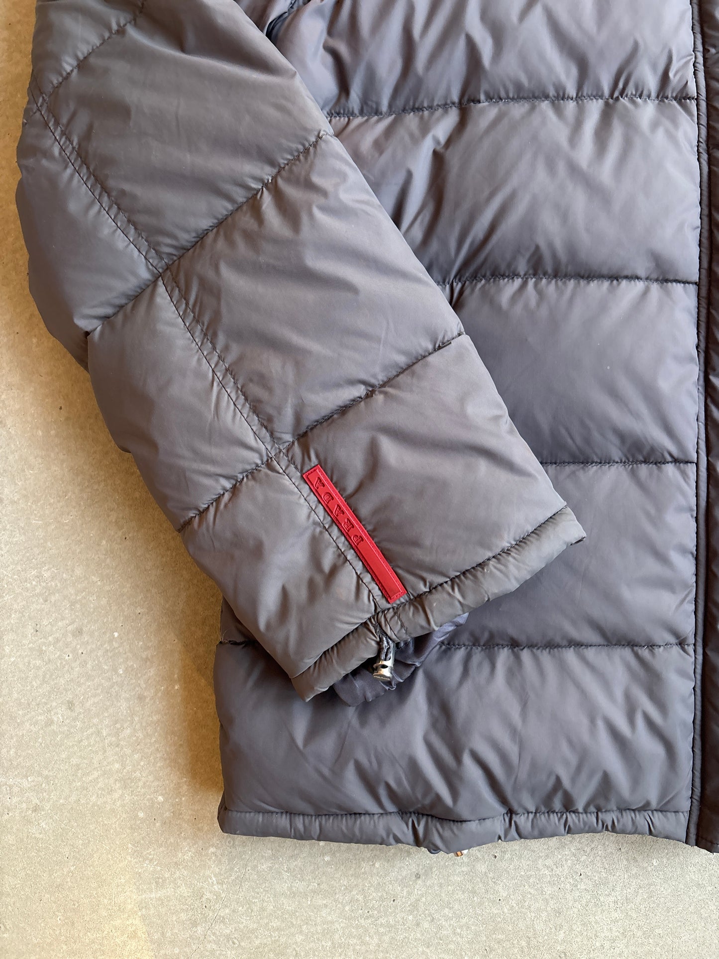 Prada Puffer Jacket Grey M