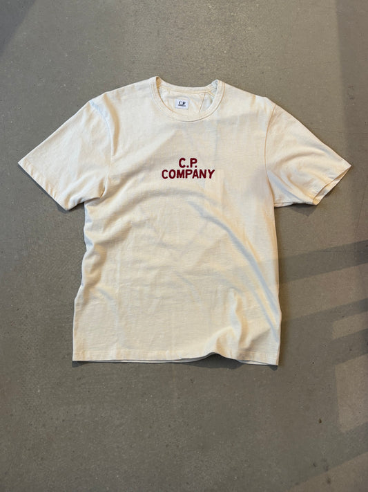 C.P Company Natural Jersey Logo S