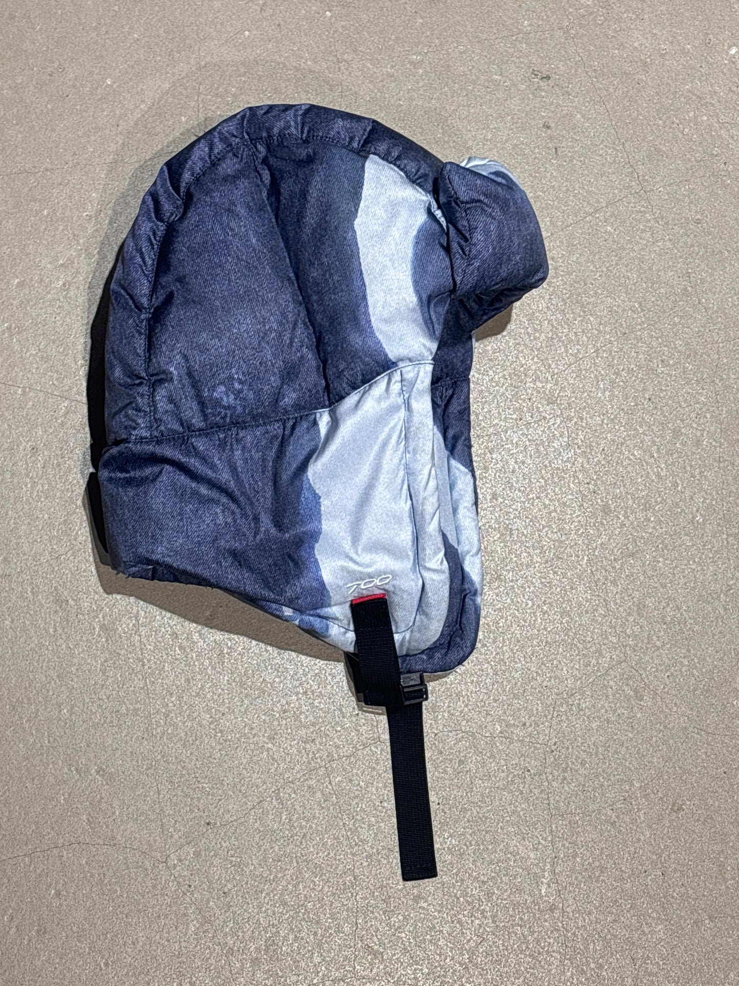 Supreme The North Face Bleached Denim Print Nuptse Trooper S/M
