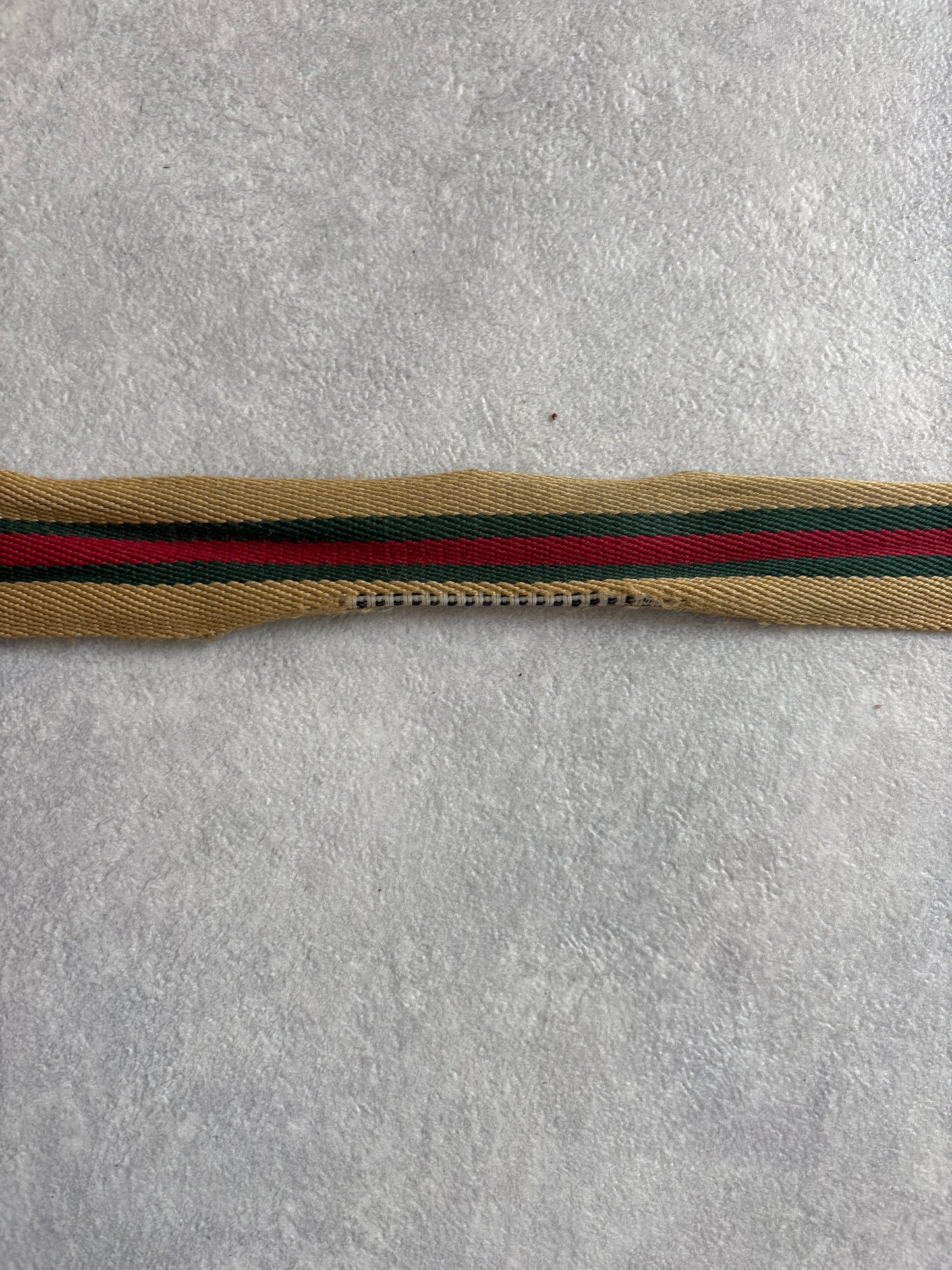 Gucci Cloth Belt Beige Green Red