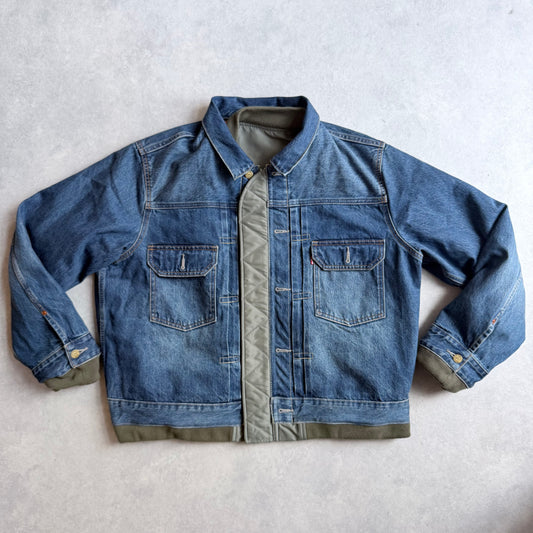 Levi's x Sacai Denim Nylon Reversible Blouson L