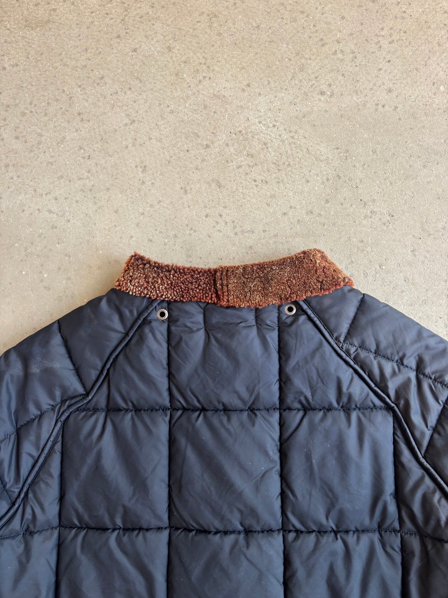 Stone Island Quilted Liner jacket Shearling Collar