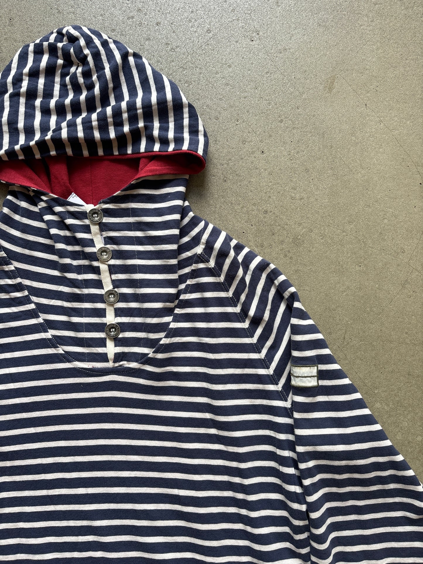 Stone Island Denims Stripe Hoodie Navy L