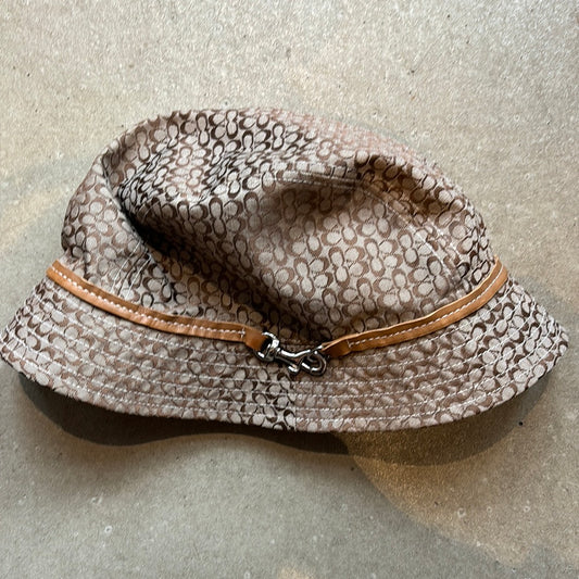 Coach Vintage signature Buckethat Brown