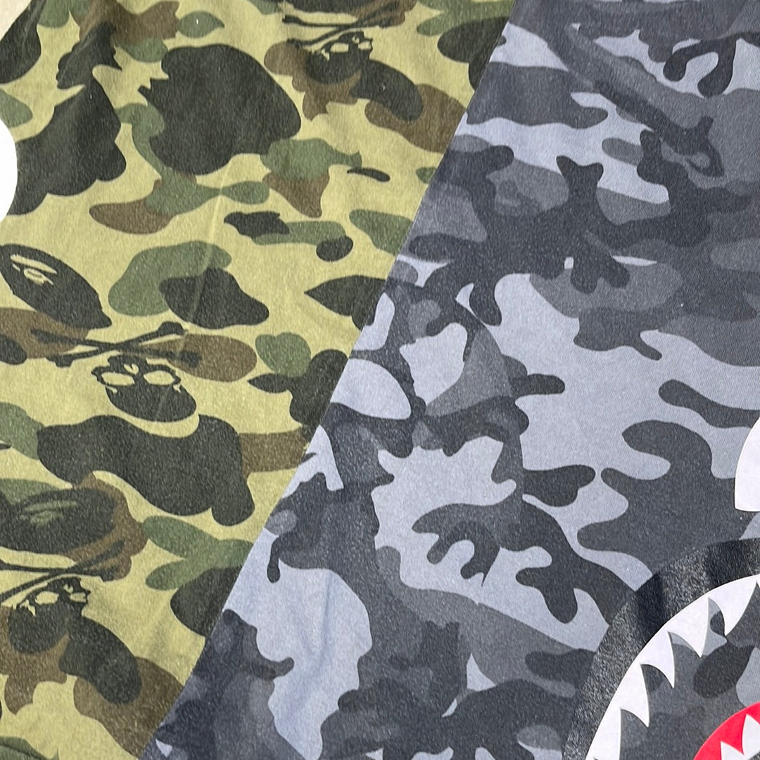 BAPE Vs Mastermind Skull Shark Split Camo L