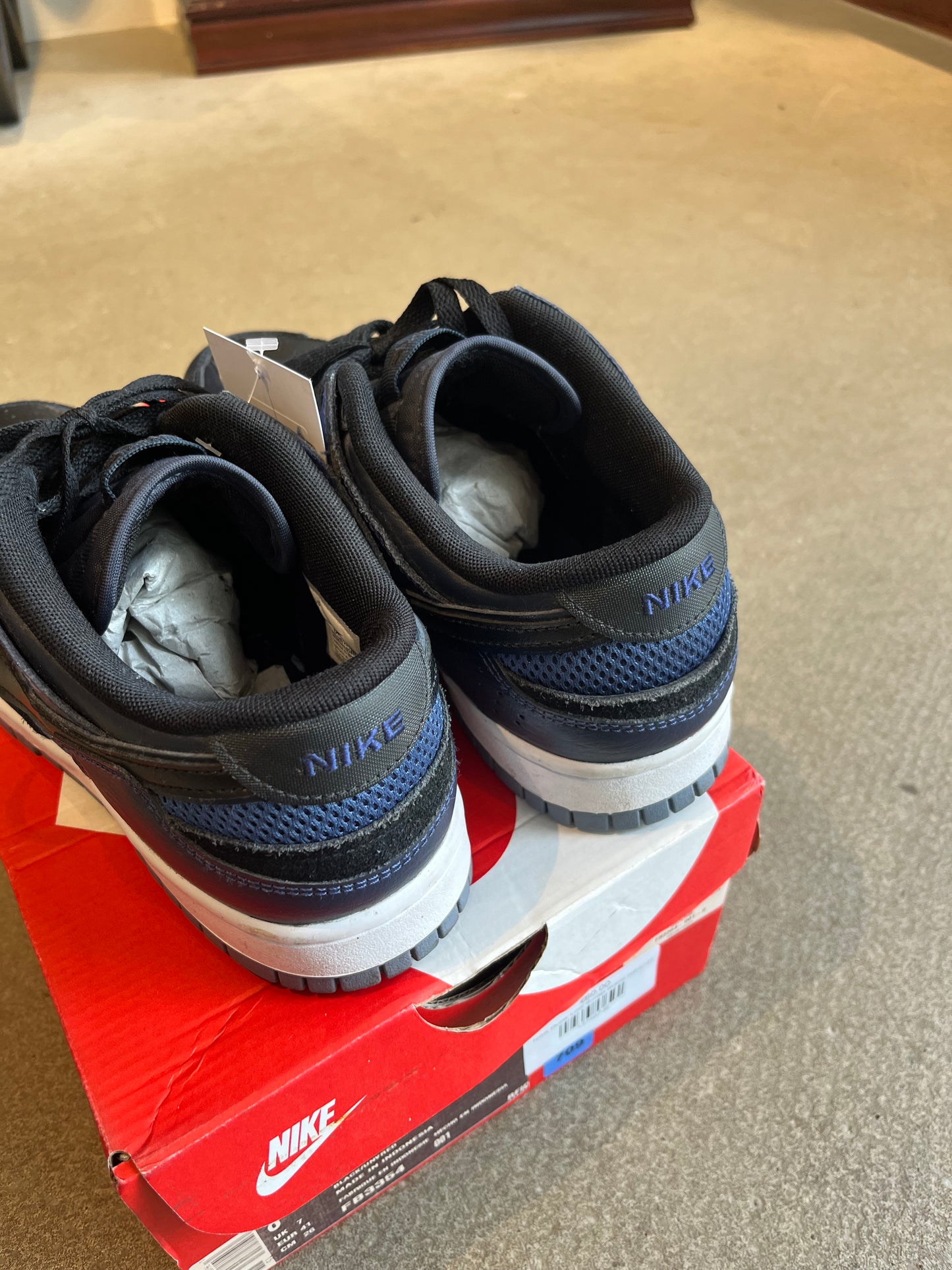 Nike Dunk Low Scrap Black Navy EU 41