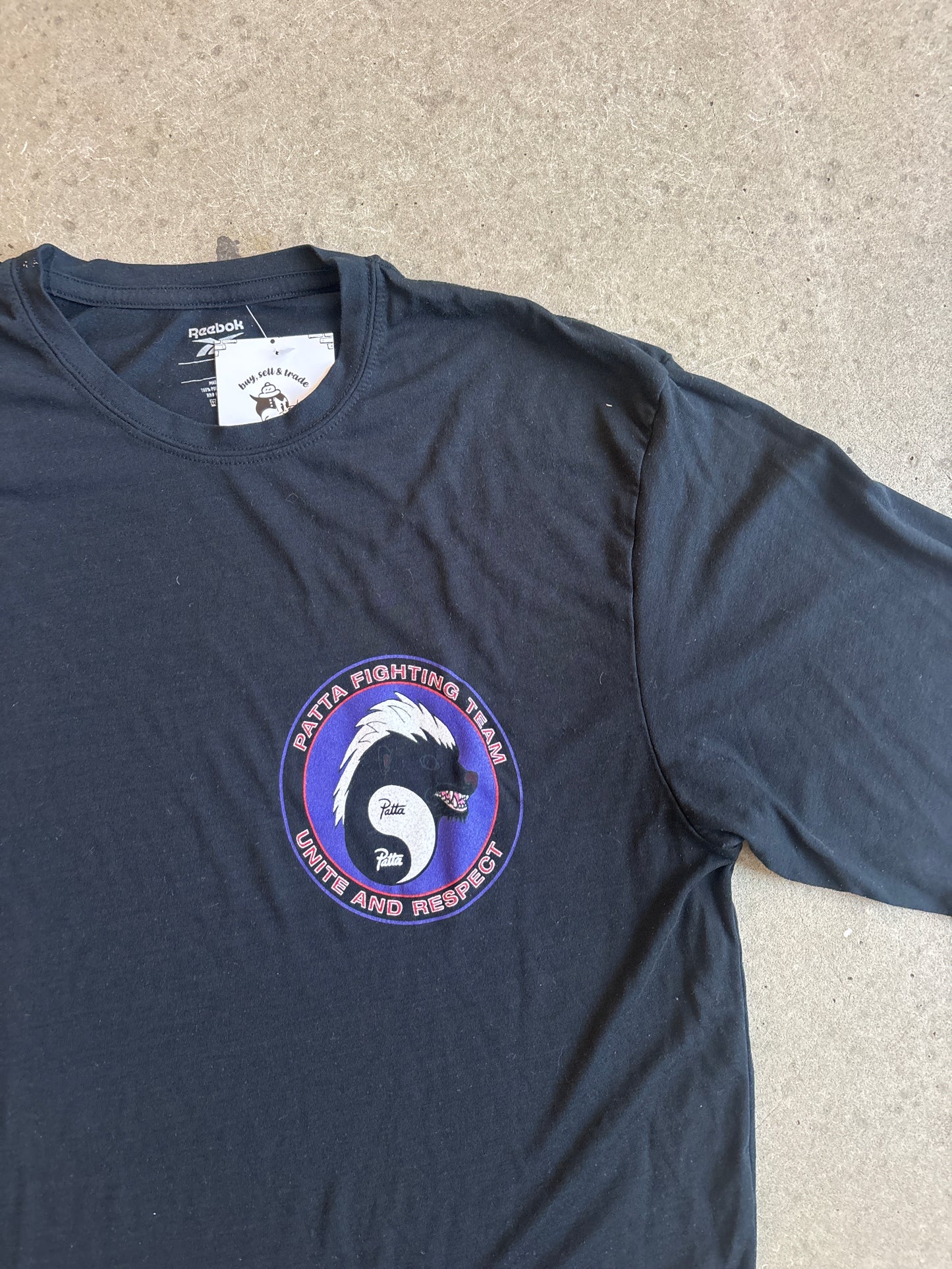 Patta x Reebok Fighting Team Tee Black L