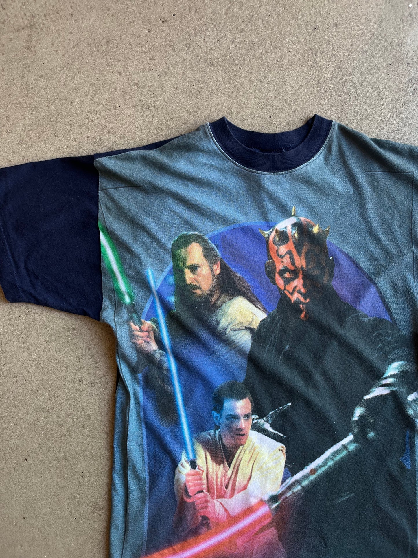 Vintage Star Wars Tee Navy Kids 14
