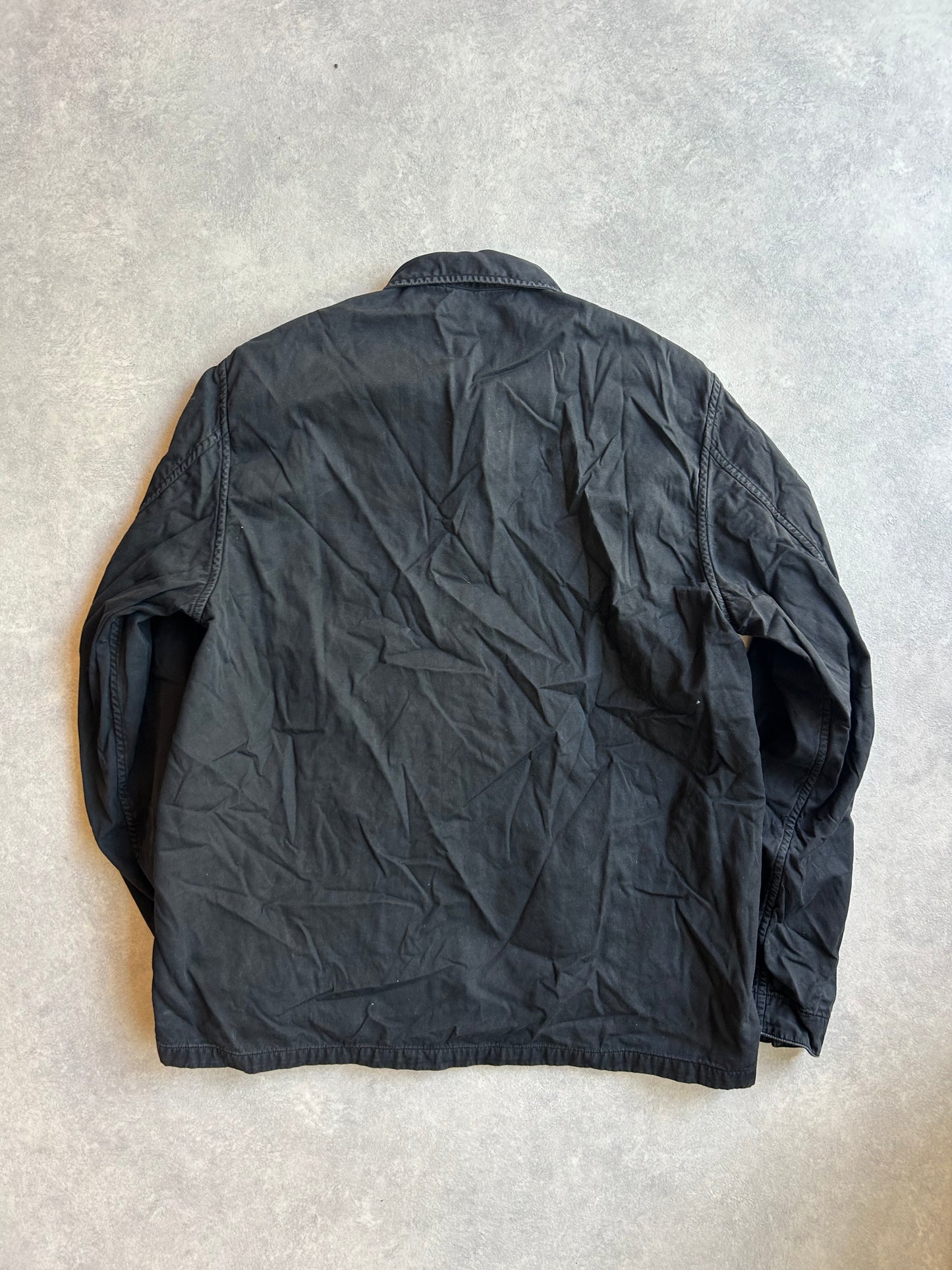 Stone Island Button Overshirt Black XL