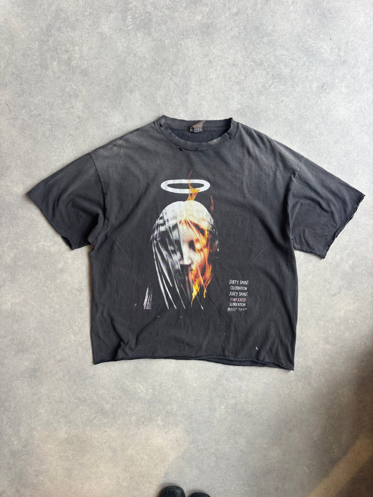 Saint Michael Devil Daddy Distressed T-Shirt
