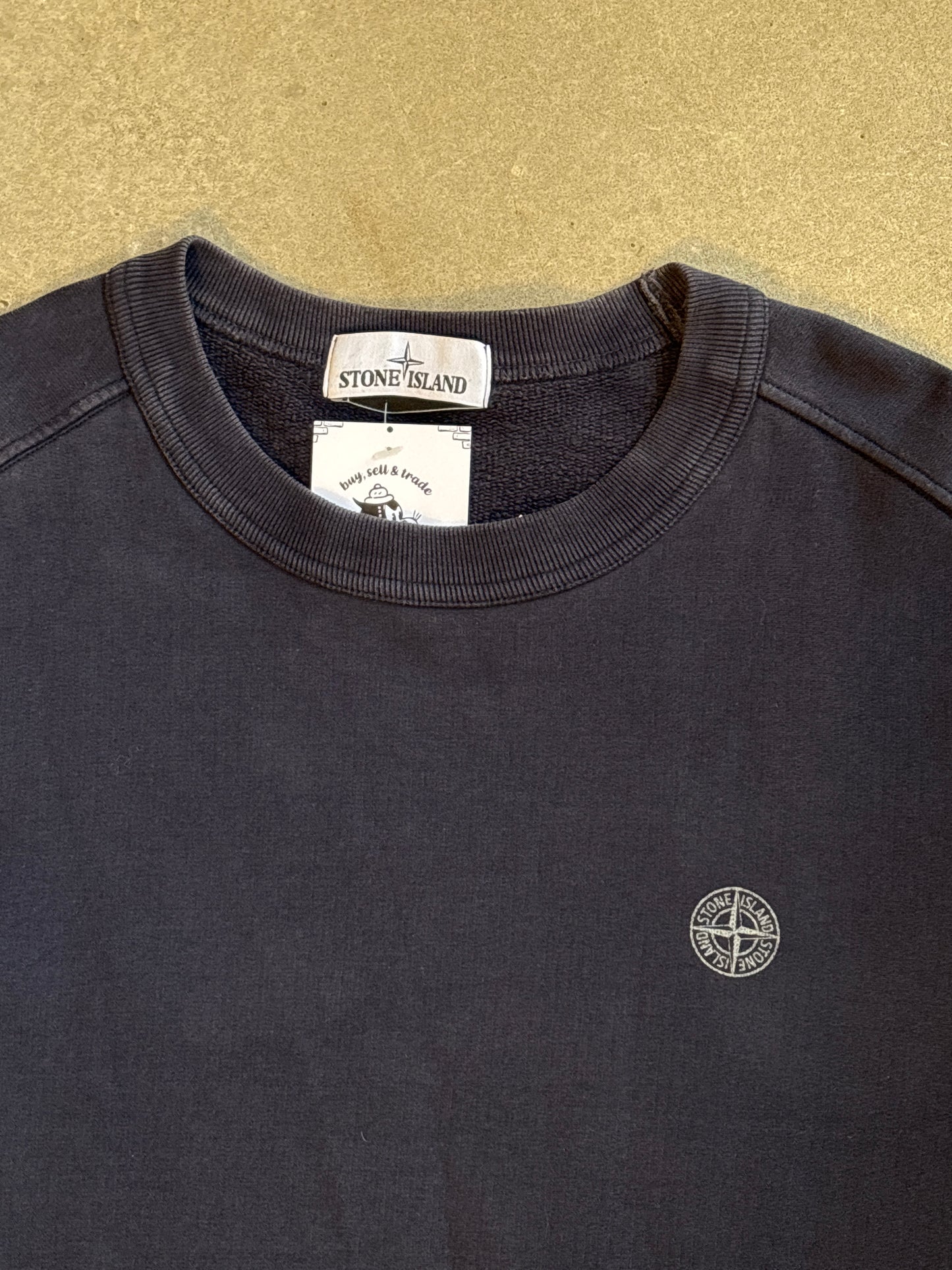 Stone Island Sweater Back Logo Navy M