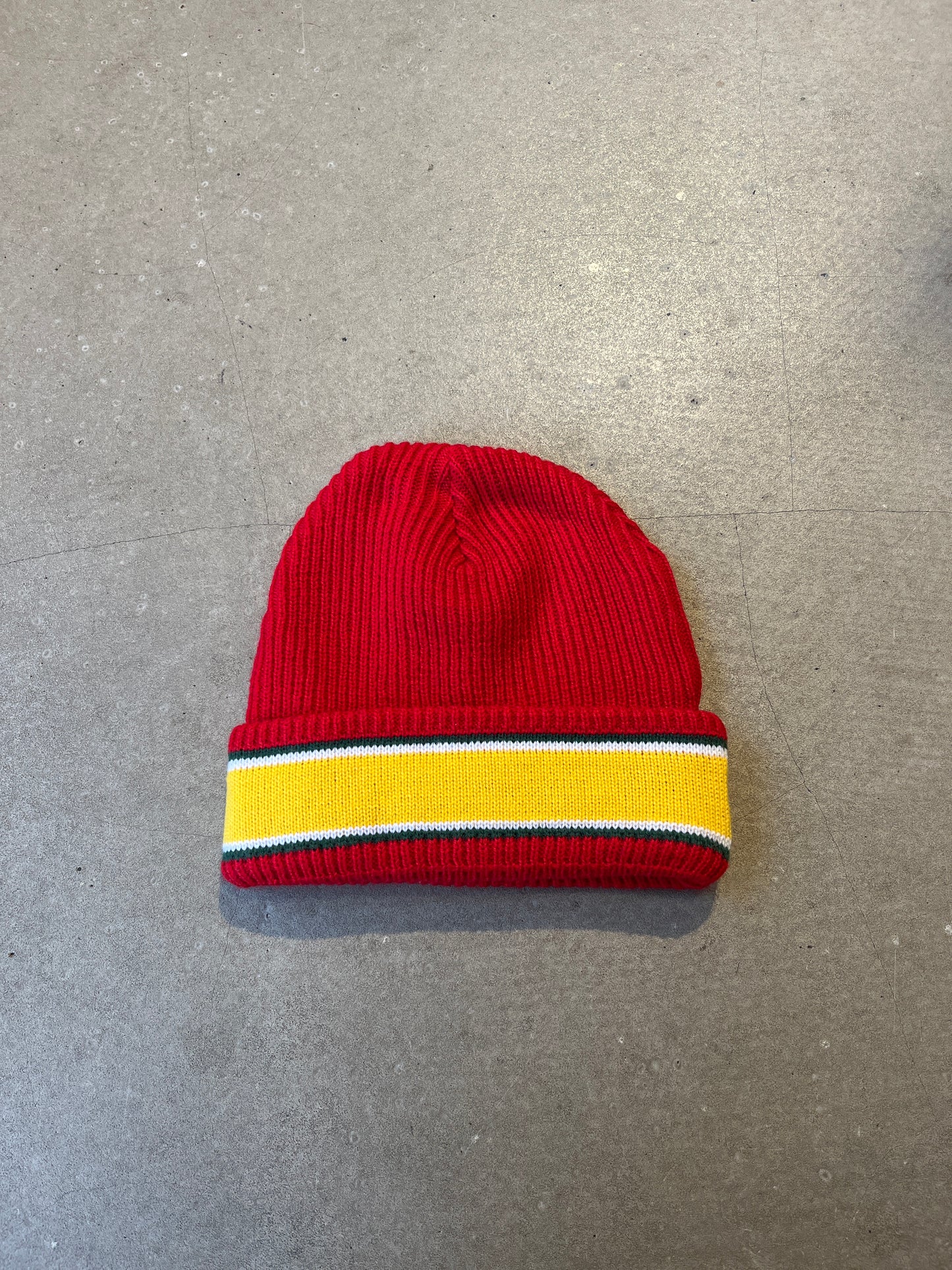 Supreme Cuff Logo Beanie Red