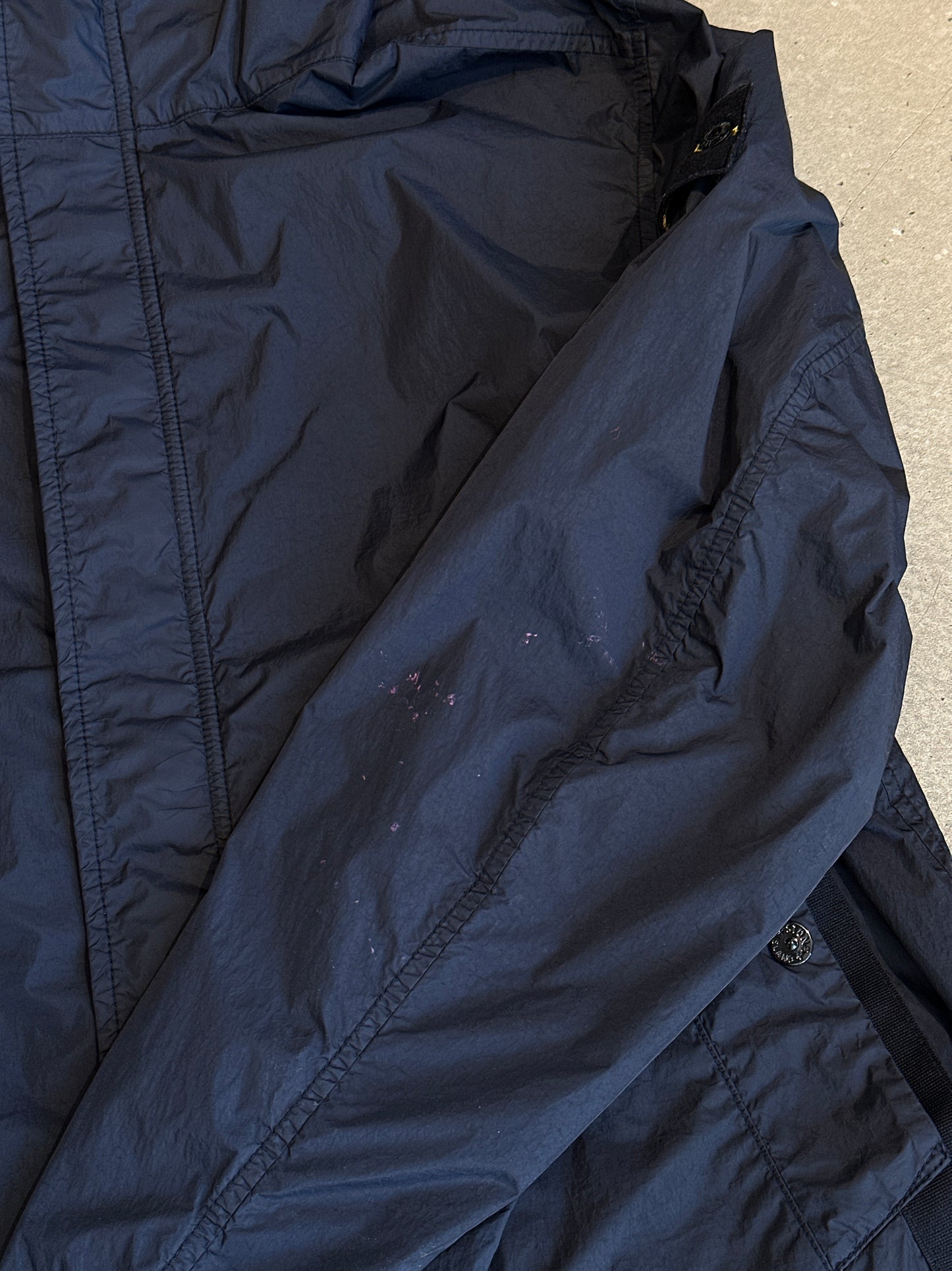 Stone Island Garment Dyed Crinkle Reps NY Size L Navy